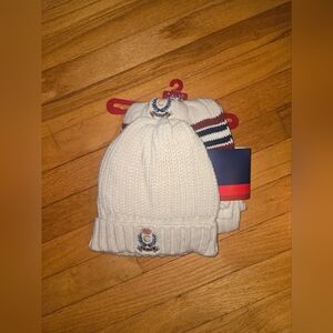 Kohl's Cream Knit Beanie Set